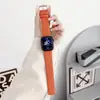 Nueva correa de cuero suave de doble cara con patrón de bola salvaje para Apple 7 watch strap AppleWatch8s9