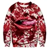 Sudadera con cuello redondo para hombre Estampado Digital de Horror del Día Santo 20.24 millones Disfraz Divertido de Halloween Venta Caliente en Europa y América