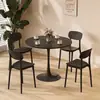 Mesa de comedor estilo Ins mesa de tulipán mesa de negociación mesa de té pequeña redonda mesa de té pequeña blanca nórdica cafetería combinación de mesa de té pequeña