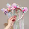 Accesorios para el Cabello de Hilo Esponjoso para Niños Diadema de Moño Pasador de Hilo Flotante para Niñas Diadema para Bebé Niña Femenina