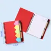 Bloc de Notas Triangular de Papel Kraft Transfronterizo Bloc de Notas Adhesivas Reutilizables Notas Adhesivas Publicitarias para Mensajes Desprendibles Set de Cuaderno de Espiral