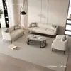 Sofá de tela tecnológica completo para apartamento pequeño estilo nórdico de dos o tres plazas sala de estar apartamento de alquiler estilo celebridad de internet simple