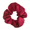 Bestseller transfronteiriço na Europa e América: Elástico de cabelo de cetim cristal liso, scrunchie retrô francês, acessório de cabelo elástico de tecido