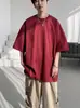 Camiseta de Manga Corta Fresca de Seda de Hielo para Hombre en Verano, Estilo Lindo Ins, Corte Holgado, Camiseta Básica Versátil para Adolescentes, Moderna