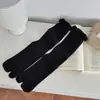 Calcetines Separados para Dedos de los Pies Estilo Japonés para Mujer, Calcetines de Malla con Encaje y Volantes de Verano, Calcetines Blancos Transpirables para Combinar con Zapatos Pig-Toe, Calcetines Largos de Dos Dedos