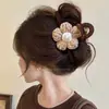 Elegante pinza grande para el pelo para mujer, nuevo pinza de tiburón de felpa 2026, pinza para el pelo de la parte trasera de la cabeza, accesorio para peinar el pelo