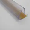 Etiquetas de preço curvas personalizadas de fábrica com tiras magnéticas adesivas para display de prateleira de supermercado, tiras de etiqueta de formato especial em plástico PVC