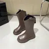 Botas Altas Largas de Felpa para Niñas, Estilo Nuevo Otoño/Invierno 2026, Botas Altas Infantiles, Botas de Princesa para Niña, Botas de Cuero de Caña Alta Primavera/Otoño