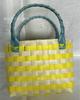 Bolsa Tote Colorida Tecida à Mão de Plástico para Mulheres, para o Dia a Dia, Tecida para Crianças, de Alta Qualidade, Atacado