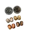 Arte de uñas de otoño e invierno: lentejuelas redondas con purpurina, mini pegatinas de lunares ultradelgadas, color bronce antiguo, deslumbrantes decoraciones para puntas de los dedos, venta al por mayor