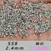 K9 Redondo Pequeño 1:1 Diamantes Huazi de Espalda Puntiaguda Ocho Corazones Ocho Flechas 33 Facetas Rellenos de Pegamento Diamantes Apilados Luz Deslumbrante Lujo DIY Diamantes para Arte de Uñas