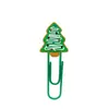 Serie navideña clips de papel decorativos de PVC material de oficina clips de marcapáginas lindos clips de papel creativos para DIY