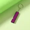 Silbato de aleación de aluminio de alta frecuencia de doble orificio Silbato de supervivencia para exteriores Accesorios colgables individuales Silbato Silbato para exteriores