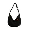 24 bolsa retrô da moda feminina bolsa transversal de veludo de grande capacidade feminina ins nicho moda textura bolsa escolar para estudante