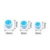Cuentas de resina oblatas rayadas de 6-10 mm hechas a mano para pulsera DIY, accesorios de joyería con cuentas, material para cadena de carcasa de teléfono móvil