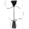 Sandalias Sexy de Plumas y Cuero para Parejas para Coquetear con las Manos y Dar Azotes en las Nalgas, Preámbulo, Juguetes Sexuales Alternativos, Productos para Adultos, Entrenamiento de Azotes
