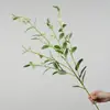 [Fruta de Pérola de 5 Pontas] Plantas Verdes Simuladas, Flores Artificiais, Folhas de Galho Único, Arranjos Florais, Decoração Floral para Escritório e Shopping