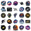 50 pegatinas vintage de espacio, materiales geniales de grafiti de galaxias y planetas para agendas, equipaje, tazas de té con leche y papelería