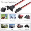 Sae 12V-24V Dc Sae Toma de Corriente Adaptador de Puerto Lateral, 12Awg(3m / 10 Pies)