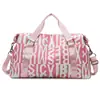 Bolsa de Viagem Grande Capacidade Bolsa de Ombro com Senso Avançado Separada para Seco e Molhado Bolsa de Armazenamento para Fitness Bolsa de Viagem Fashion Portátil