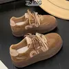 Couro Genuíno Cadarços Duplos Estilo Retrô Sapatos de Treino Alemães Sapatos Femininos 2026 Outono/Inverno Novo Estilo Versátil para Estudantes Casual Esportivo Sapatos Únicos