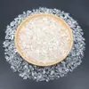 Grava Blanca Translúcida de Cristal Desmagnetizado Natural Piedra Desmagnetizada de Cristal Blanco Pulsera de Almohada de Cristal para Sanación Purificación para Buda