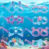 Nuevas Gafas de Papel con Temática de Sirena Accesorios para Fotos de Fiesta de Cumpleaños Infantil Decoración de Gafas con Temática Submarina