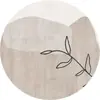 Tapete redondo de alta qualidade estilo francês para sala de estar, closet, penteadeira, escritório, cadeira giratória, quarto e cabeceira; fácil de manter
