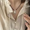 Nuevo collar con cierre de seguridad de estilo chino para mujer, estilo retro nacional, ligero, de lujo, nicho 2023, nuevo diseño popular, collar que combina con todo.