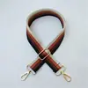 Bolso de Mujer Nuevo Color de Contraste Rayas Coloridas Correa Ancha para el Hombro Accesorios con Correa Ajustable Cruzada Antigravedad