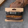 Set de 4 Pulseras de Cuero Retro para Hombre de Venta Caliente Transfronteriza Pulsera de Cuero Multicapa Estilo Retro Literario Europeo y Americano