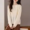 Hengjia Jhc2026 Estilo Nuevo de Primavera 3D 100% Lana Pura Cuello Redondo Manga Larga Suéter de Punto