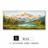 Pintura de Paisaje Cornucopia Rizhao Jinshan Decoración de Sala de Estar Pintura de Pared de Fondo de Sofá Colgante Pintura al Óleo de Aleación de Aluminio