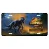 Placa decorativa de metal estaño personalizada creativa serie Jurassic en stock directo de fábrica Amazon AliExpress