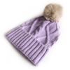 Sombrero Lindo para Adulto de Cat Brother para Mujer Otoño e Invierno 2024 Cálido, Moderno y con Temperamento Fresco Sombrero de Lana Tejido a Cuadros con Bola de Pelo