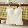 Sujetador camisola de encaje floral con diseño de ballena artificial, entallado a la cintura, corte ajustado, sexy escote en V, lencería de camisola pequeña para mujer