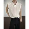 Roupa de Casal para o Verão 2026, Colete Fino e Transparente com Decote V e Recortes para Homens e Mulheres, Top Sem Mangas Jacquard com Diamantes Cleanfit