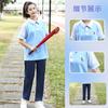 Ropa de graduación de verano para estudiantes de secundaria, traje, camisetas para juegos, manga corta, uniforme escolar para estudiantes de primaria y secundaria, ropa para actividades grupales