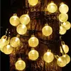 Al por mayor Luz de Ambiente para Tienda de Campaña LED Solar para Exteriores Cadena de Luces Decoración Interior Bola de Burbuja de Cristal Luces de Colores Luces Intermitentes