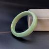 Joyería Personalizada Pulsera de Jade Nuevo Estilo Antiguo Sencillo Vidrio Imitación Jade Pulsera Tintineante para Novias Barra Gruesa Redonda Pulsera de Jade Concubina Imperial
