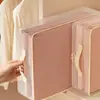 Juego de Bolsas de Almacenamiento de Cuatro Piezas para Ropa de Cama y Fundas de Edredón del Hogar, Bolsa Organizadora Transparente, Edredón Estacional para Armario, Bolsa de Almacenamiento a Prueba de Moho y Polvo
