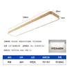 [Transfronterizo] Luz de entrada con patrón de estilo antiguo, luz larga para cocina, luz de techo para balcón, nogal ultradelgado y ultrabrillante