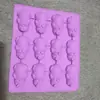 Molde de Silicona de Grado Alimenticio para Chocolate con Cerdo de 12 Piezas para Cubitos de Hielo, Molde Reutilizable de Resina DIY, Squishy