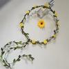 Corona de flores transfronterizas, accesorios para el cabello para viajes de playa, simulación de rosas, novias, Mori Girl, diadema, venta al por mayor