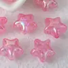 Estrela Explosiva Colorida Furo Reto Miçangas Glitter Galvanoplastia UV Miçangas Cerâmicas Joias DIY Miçangas Soltas Acessórios para Pulseira Colar