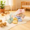 Meias de Algodão Grosso para Crianças de Outono Jacquard de Desenho Animado Sem Costura Cor Contrastante Em Caixa Espessas Meias de Bebê Atacado 0~5 Anos