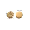 Acero Inoxidable Grabado Doce Constelaciones Chapado en Oro 18K Pulsera Collar Accesorios Acero de Titanio Colgante para Joyería DIY