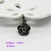 Pinzas de aleación de plata del Tíbet Piedra Ojo de Gato Diamante Flor de Zorro Colgante Accesorios para joyería DIY al por mayor