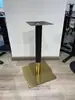 Aço Inoxidável Luxo Leve Banhado a Titânio Cor Separada Metal Arte em Ferro Base Perna de Mesa de Jantar Suporte Recepção Negociação Bar Suporte de Mesa de Café