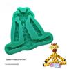 Molde de silicone para decoração de bolo de aniversário com elefante, girafa, macaco, molde para decoração de bolo de desenho animado